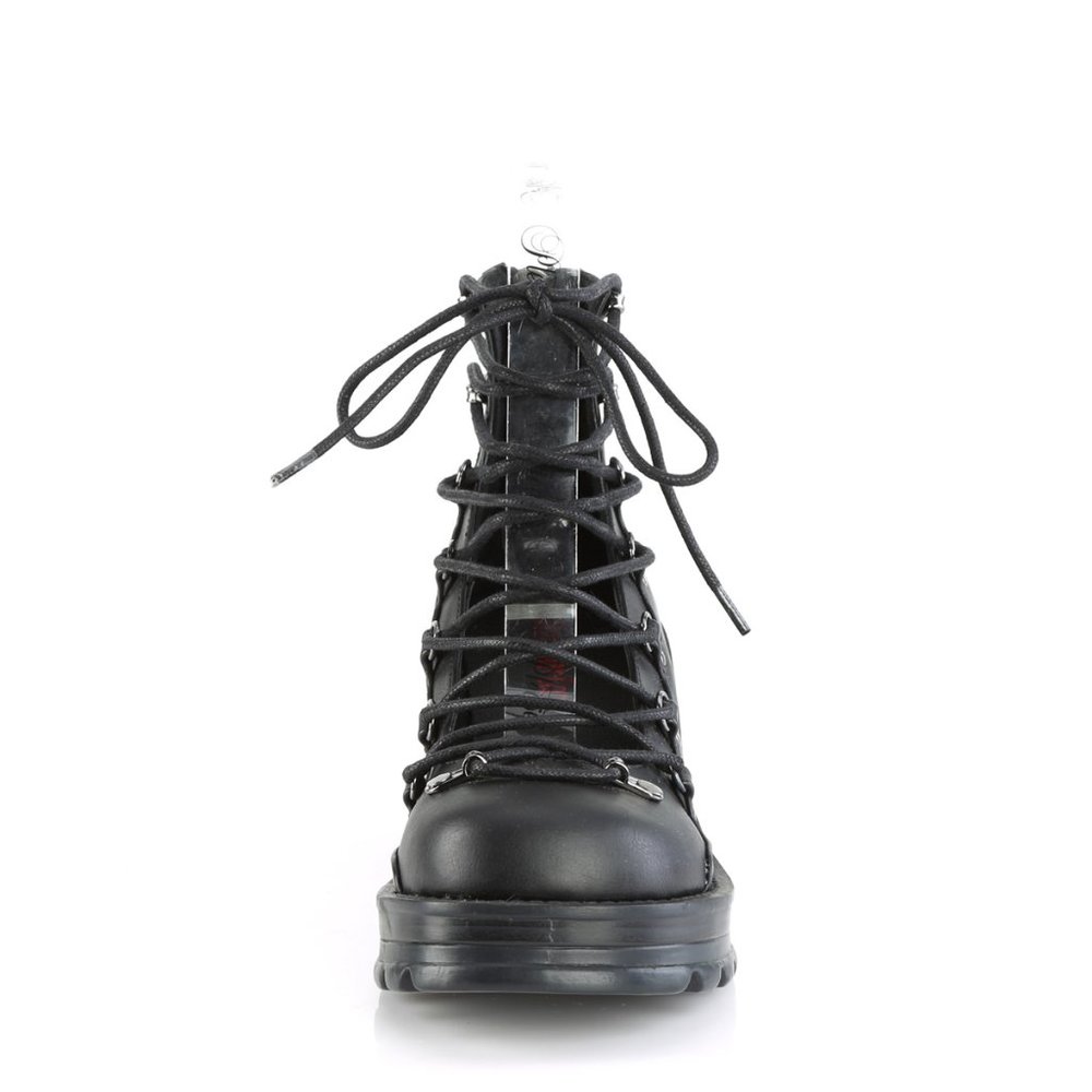 Whimsigoth Platform Lace Up Ankle Shoes Alt Goth - Picture 4 of 6